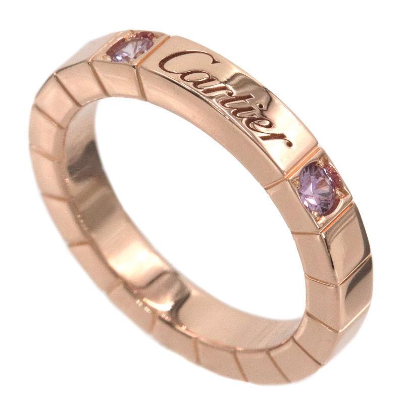 カルティエ ラニエール ピンクサファイヤリング #47 7号 K18PG 新品  