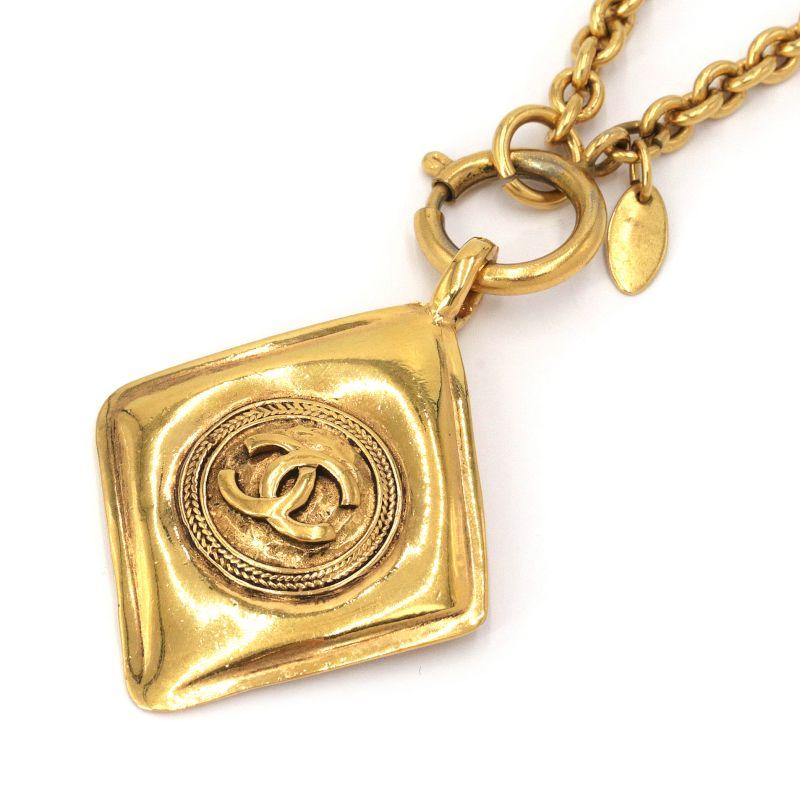 シャネル ココマークチェーンネックレス GP ゴールドネックレス  