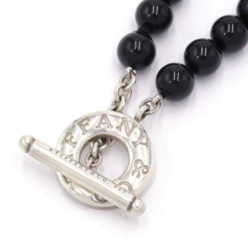 TIFFANY&Co. ティファニー オニキスネックレス 45cm SV925 シンプル  