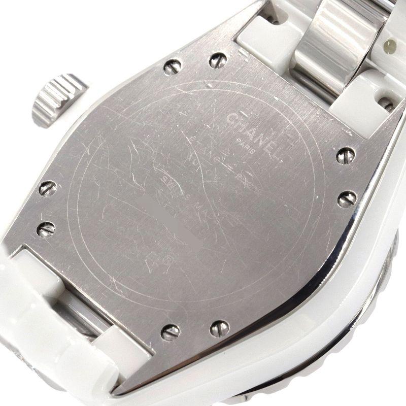 [3年保証] シャネル メンズ J12 H1422 ホワイトセラミック ダイヤインデックス ベルトダイヤ 白 自動巻き 腕時計 中古 送料無料｜collectionshiba｜04
