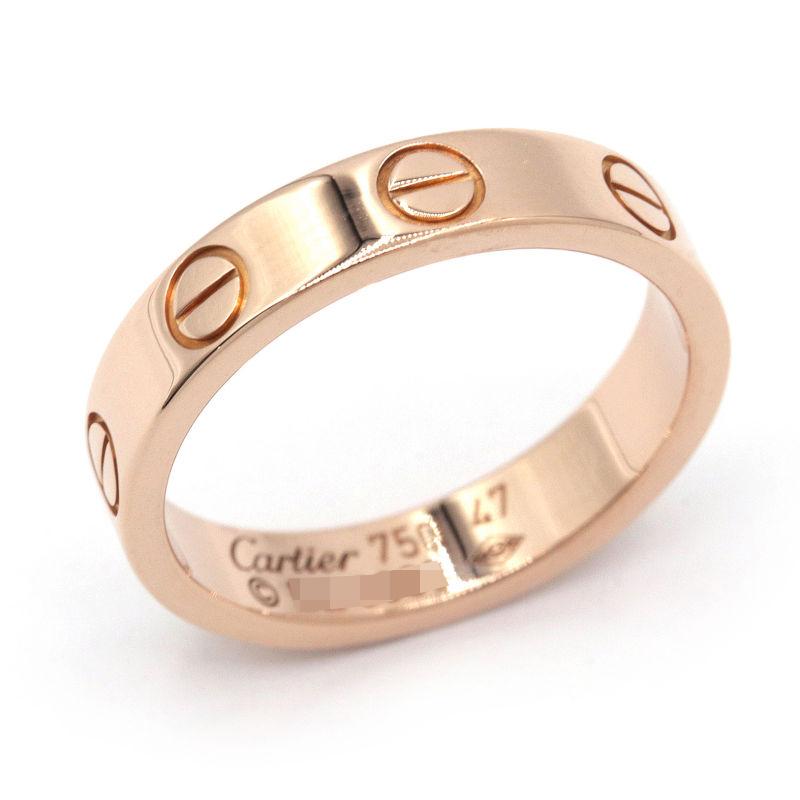 LOVE（Cartier） カルティエ ミニラブリング #47 7号 K18PG 新品仕上済  