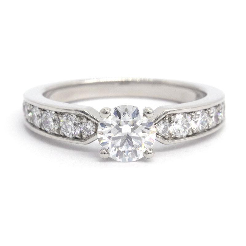 CHAUMET ショーメ Dカラー/IF/3EX/0.71ctダイヤ プリュムリング CHAUMET ショーメ Dカラー/IF/3EX/0.71ctダイヤ プリュムリング