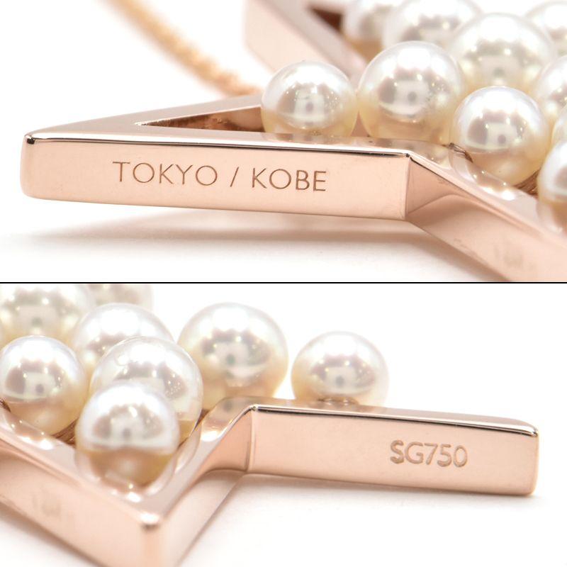 TASAKI タサキ アブストラクトスターネックレス K18PG パール TASAKI タサキ アブストラクトスターネックレス K18PG パール