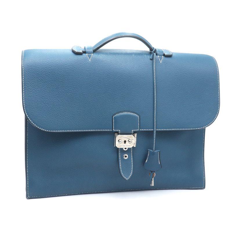 バッカス様　エルメスサックアデペッシュ38ブルージーン HERMES（エルメス） サックアデペッシュ38 □G刻印 2003年製 トリヨン