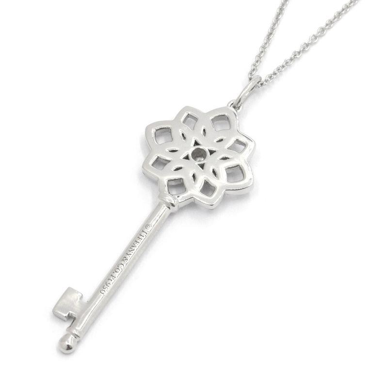TIFFANY&Co.（ティファニー） ウォーブンキーネックレス Pt950 