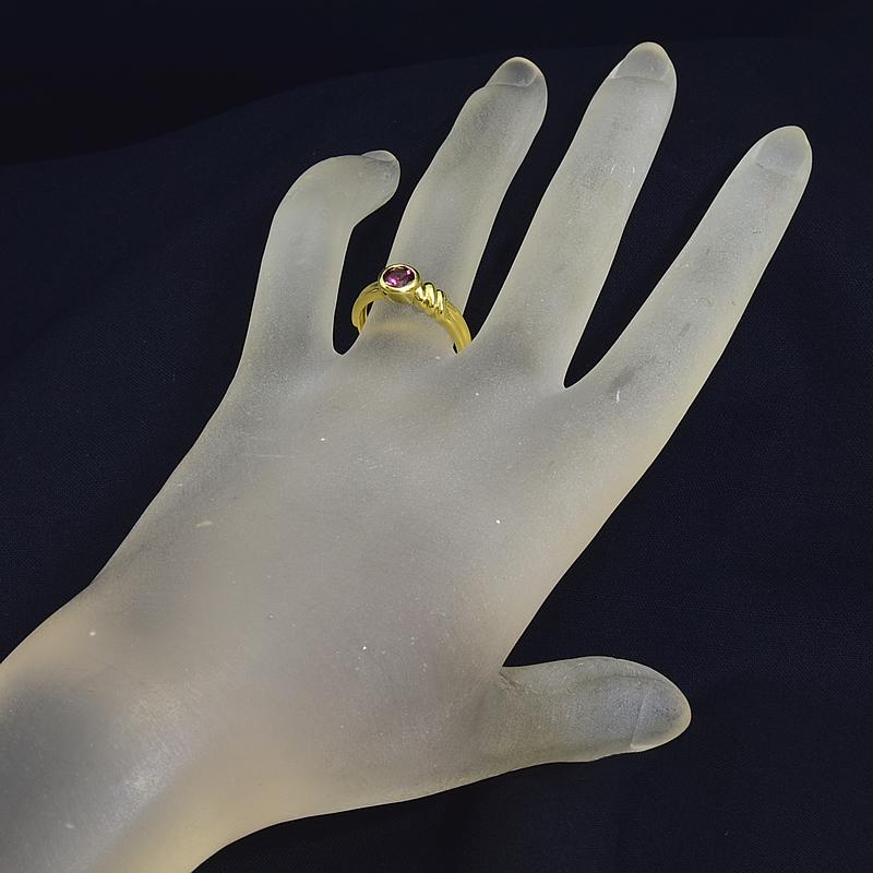 TIFFANY&Co.（ティファニー） ピンクトルマリンリング 13号 K18YG 