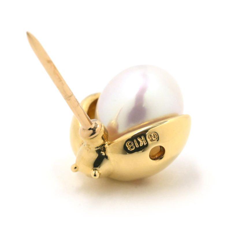 MIKIMOTO（ミキモト） バロックパールピンブローチ K18YG あこや真珠