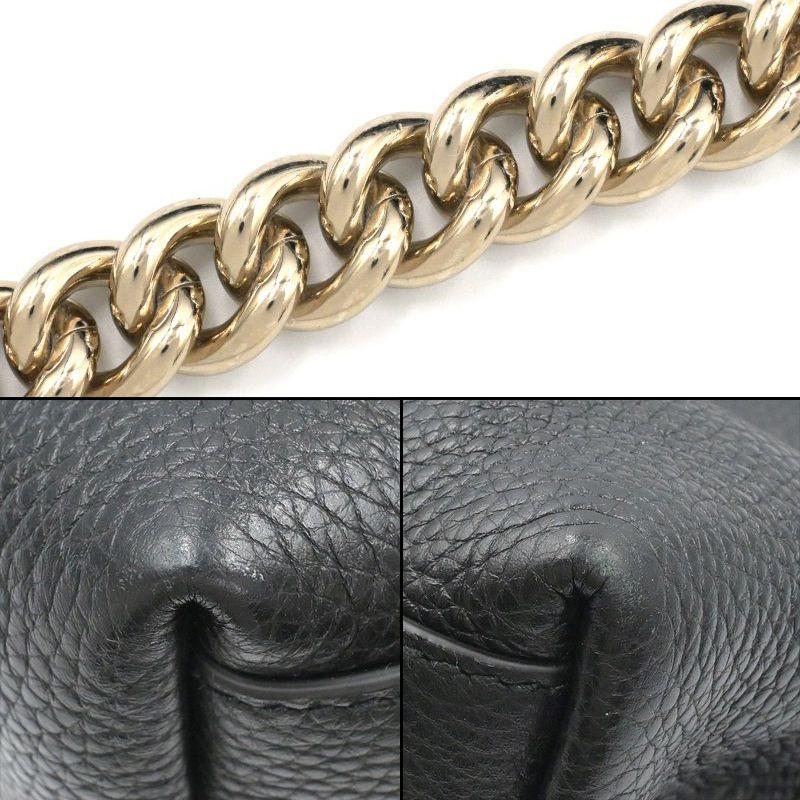 GUCCI ソーホーチェーンショルダーバッグ　美品 GUCCI（グッチ） ソーホー チェーンショルダーバッグ 536196 レザー
