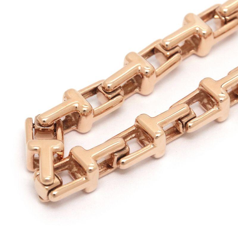 Tiffany T ティファニー ティファニーTナローブレスレット K18RG T