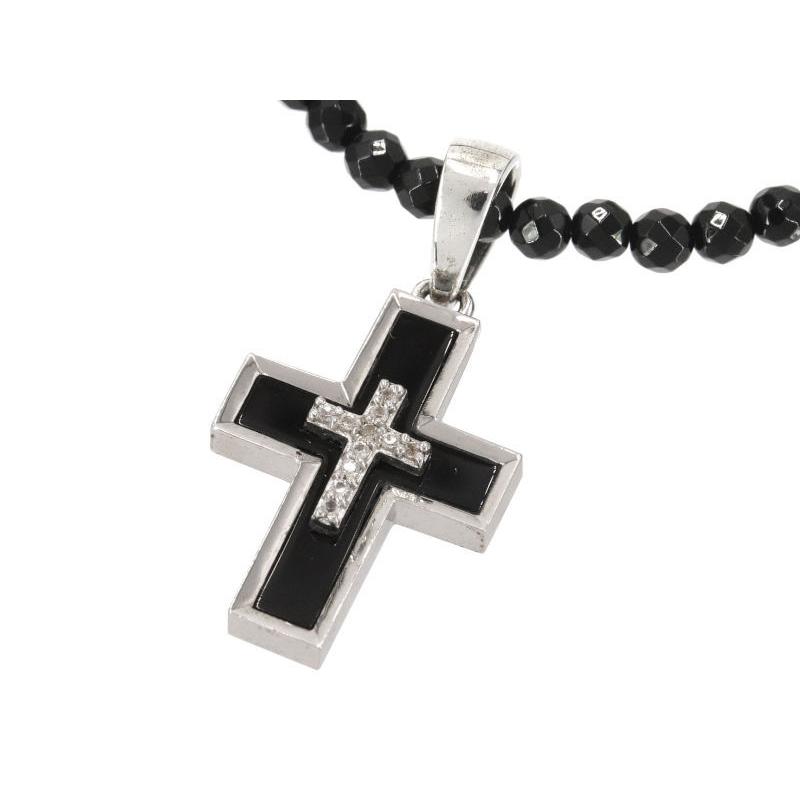 ジャスティンデイビス ペンダント ブラックオニキスチェーン