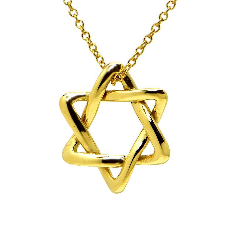 ティファニー スターオブダビデネックレス K18YG 新品仕上済  