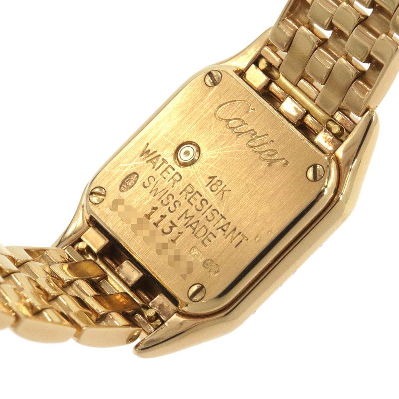[3年保証] カルティエ レディース ミニパンテール WF3141B9 2重ダイヤベゼル K18YG ホワイト文字盤 クォーツ 腕時計 中古 送料無料｜collectionshiba｜04