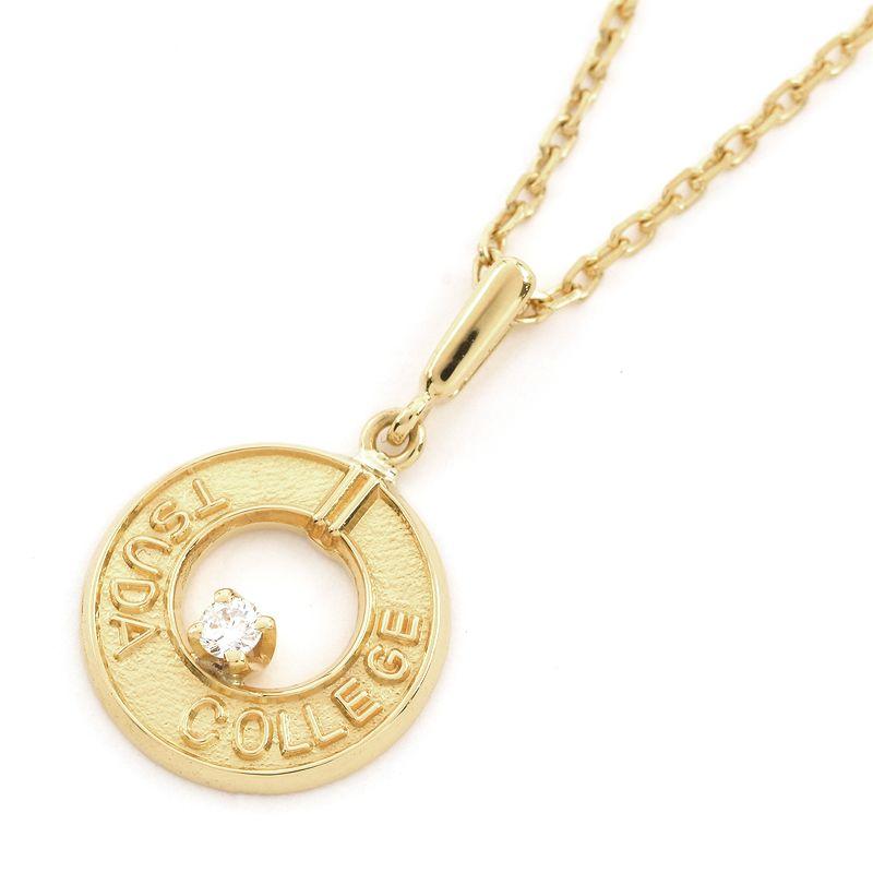 ミキモト 約0.03ctダイヤネックレス K18YG 新品仕上済 ペンダント  