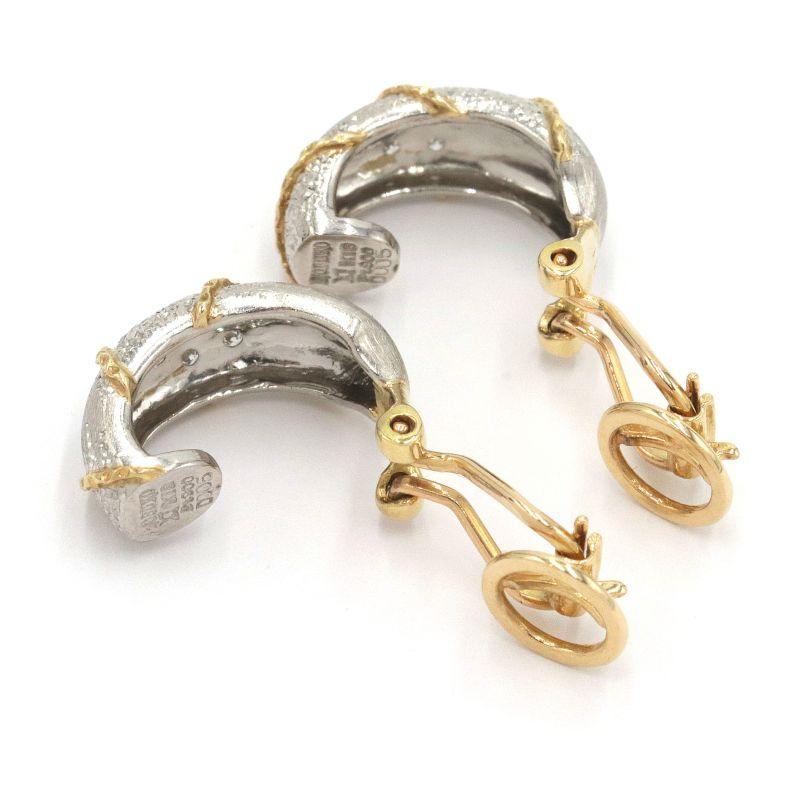 石川暢子 合計0.10ctダイヤイヤリング 両耳用 K18YG Pt900 イエロー