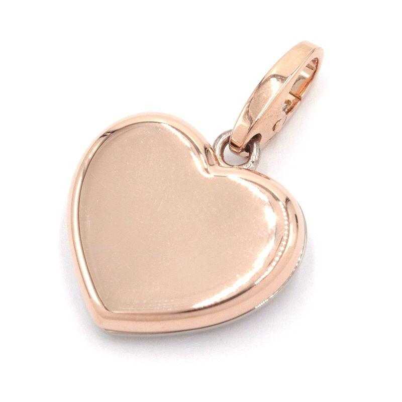 Cartier カルティエ ダブルハートチャーム K18PG WG 新品仕上済 ハート  