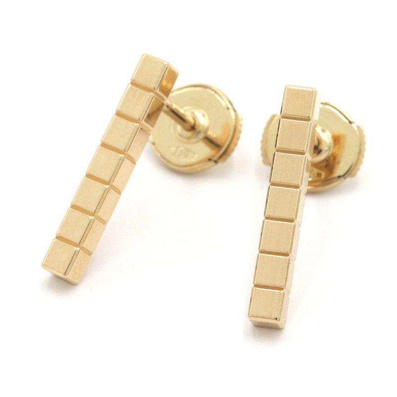 ショパール アイスキューブピアス K18YG 837702 新品仕上げ済 イエロー  