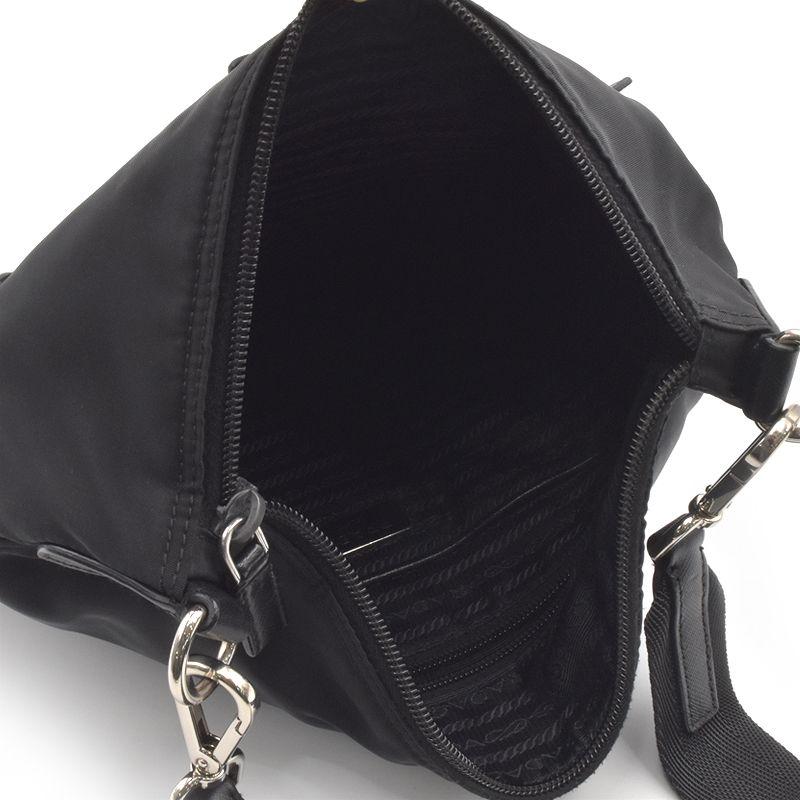 PRADA プラダ ショルダーバッグ ナイロン レザー ネロ クロス PRADA プラダ ショルダーバッグ ナイロン レザー ネロ クロス