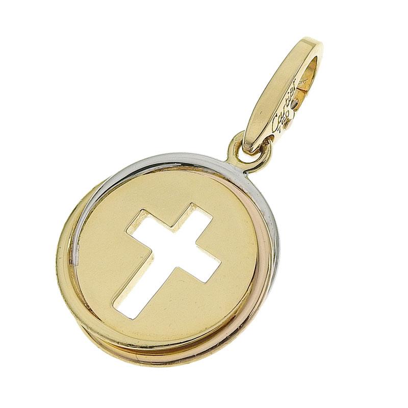 カルティエ トリニティクロスメダルトップ K18YG WG PG スリーカラー  