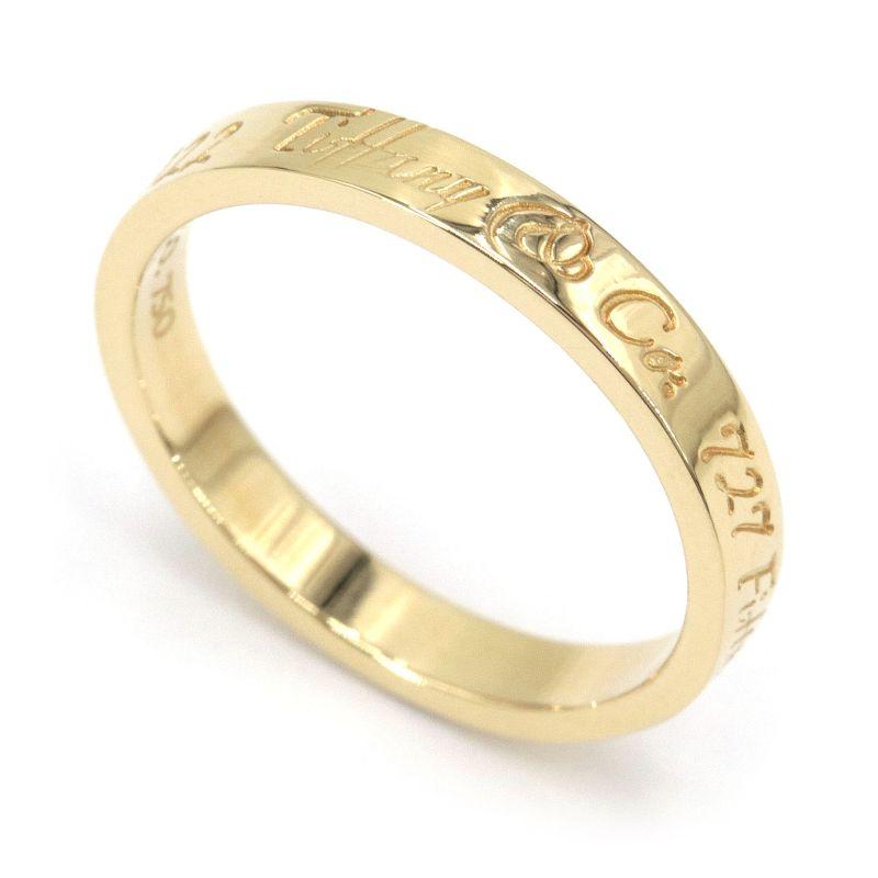 ティファニー ノーツナローニューヨークリング 9.5号 K18YG 新品仕上げ