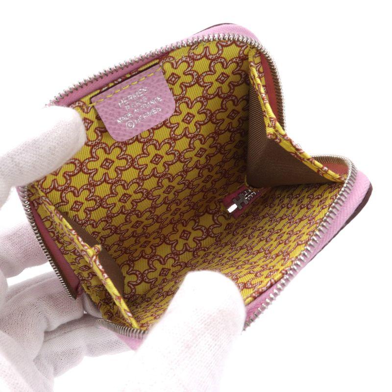 HERMES エルメス アザップコンパクトシルクイン コインケース モーヴ