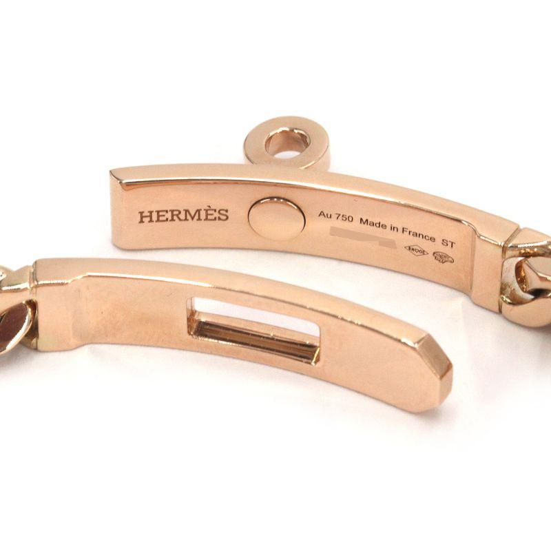 HERMES エルメス ケリーグルメットブレスレット STサイズ K18PG HERMES エルメス ケリーグルメットブレスレット STサイズ K18PG