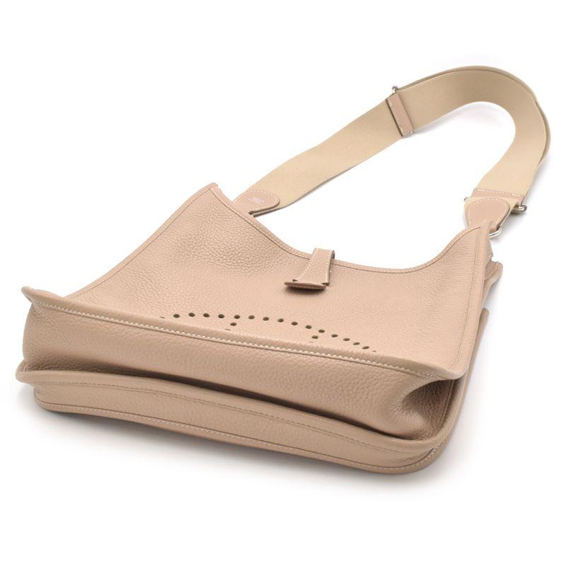 エルメス エブリン 3PM ベージュ ショルダーバッグ 鞄 金具 シルバー HERMES エルメス エブリン3 GM シルバー金具 ショルダーバッグ