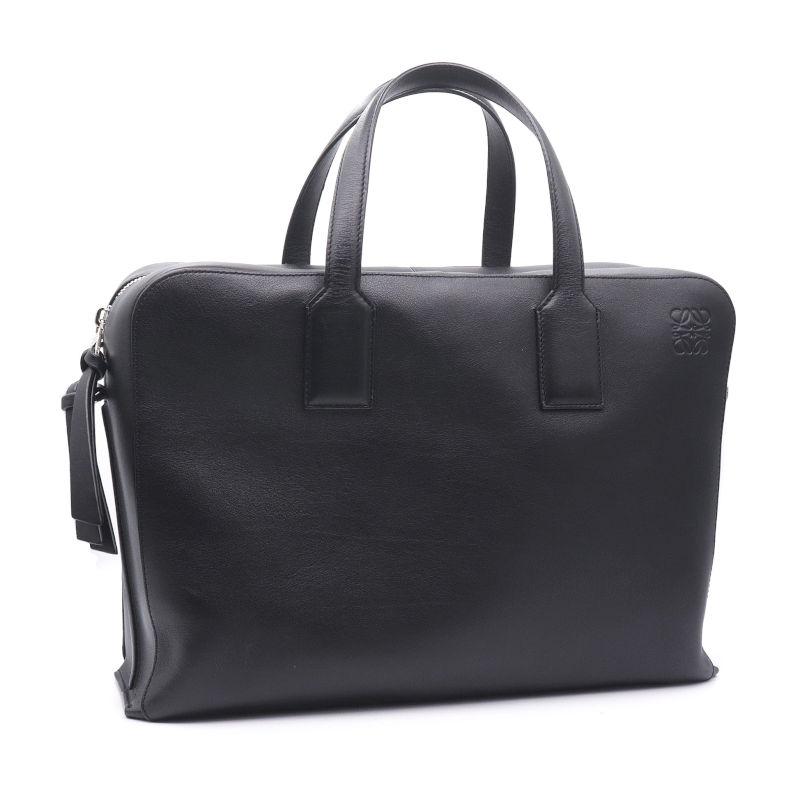 LOEWE ロエベ ブリーフケース ブラック グレインカーフレザー LOEWE ロエベ ブリーフケース ブラック グレインカーフレザー