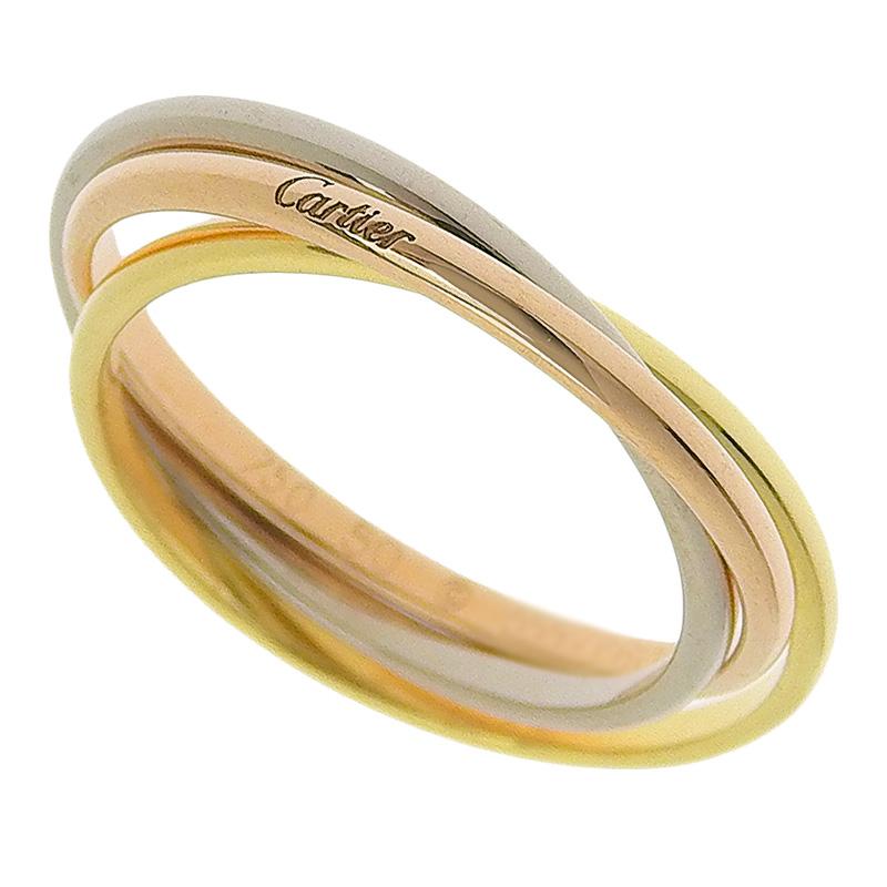 TRINITY（Cartier） カルティエ トリニティリング #50 10号 K18YG/PG  