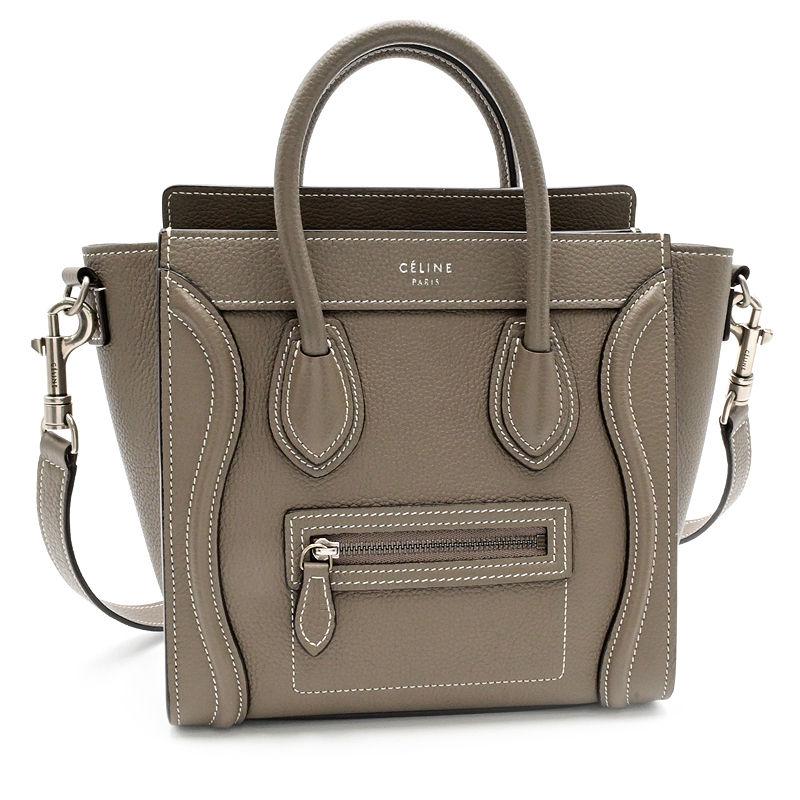 CELINE セリーヌ ラゲージ ナノショッパー ドラムドカーフスキン CELINE セリーヌ ラゲージ ナノショッパー ドラムドカーフスキン