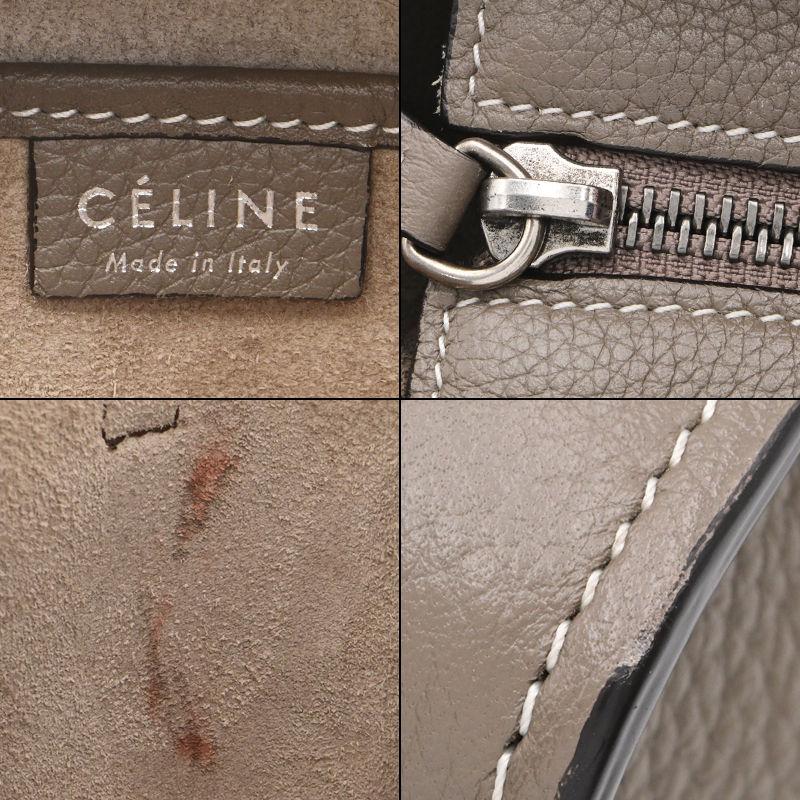 CELINE セリーヌ ラゲージ ナノショッパー ドラムドカーフスキン CELINE セリーヌ ラゲージ ナノショッパー ドラムドカーフスキン