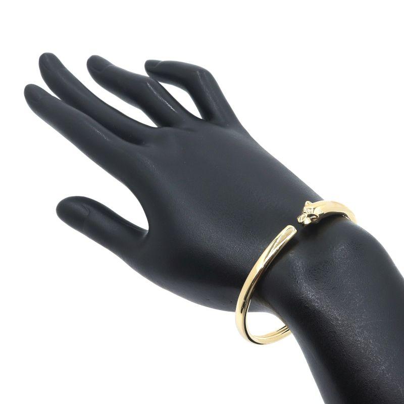 【レア】カルティエ　K18WG x レザー　ブレスレット　パンテール　留め具付き PANTHERE DE CARTIER カルティエ パンテールドゥカルティエ
