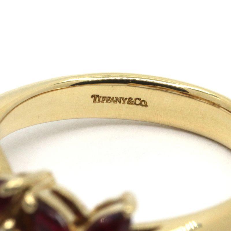 Tiffany Victoria ティファニー ビクトリアリング 8号 K18YG ルビー 