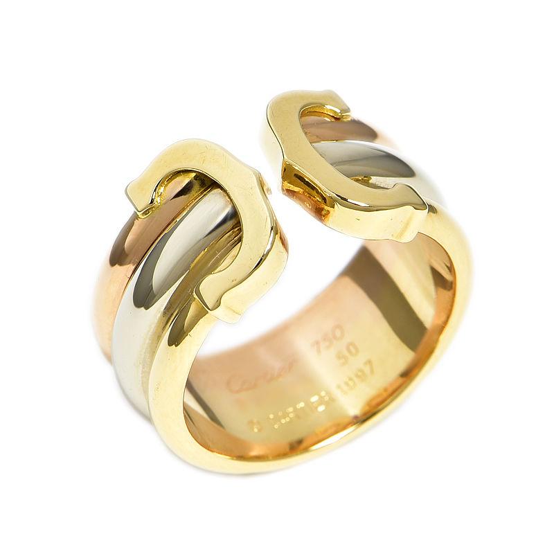 Cartier（カルティエ） 2Cリング #50 10号 K18YG K18PG K18WG C2リング