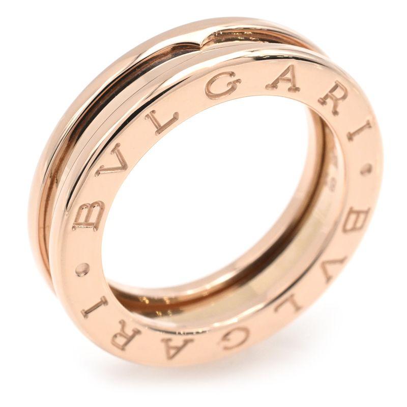 BVLGARI B.zero1 リング K18PG #49 約7.1g 箱あり ビー・ゼロワン ブルガリ ビー・ゼロワンリング 1バンド #49 9号 K18PG