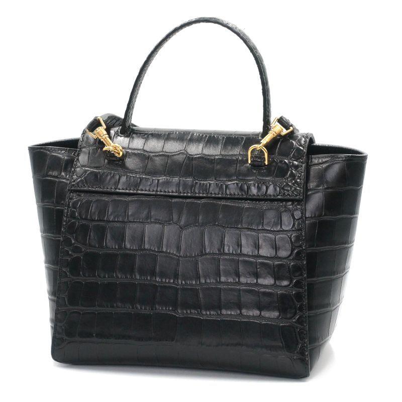 CELINE（セリーヌ） ベルトバッグ ナノ クロコ型押しレザー 189003 