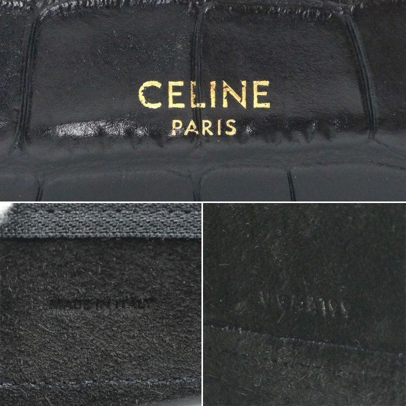 CELINE（セリーヌ） ベルトバッグ ナノ クロコ型押しレザー 189003 