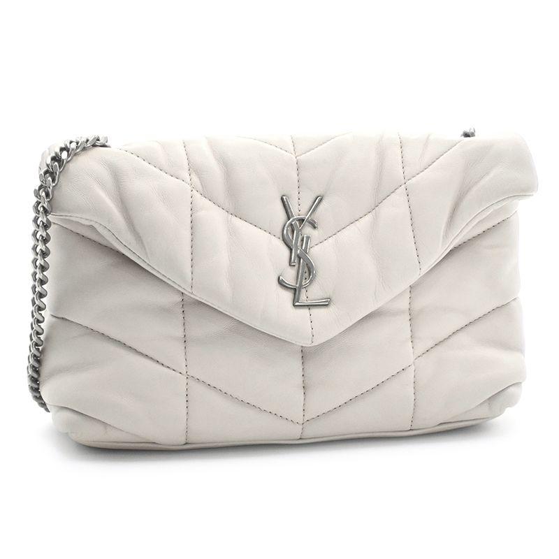 SAINT LAURENT サンローラン ルルパファー 620333 ラムスキン