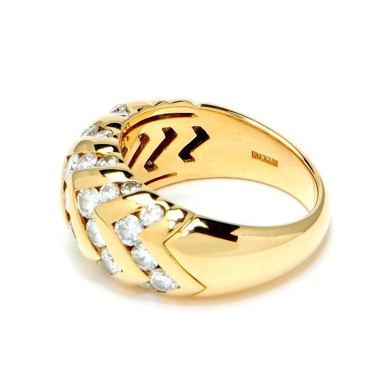 日本全国送料無料 返品ok ブルガリ スピーガ ダイヤリング 13号 K18yg 新品仕上げ済 イエローゴールド 金無垢 幾何学デザイン 送料無料 早者勝ち Www Medicinfo Ro