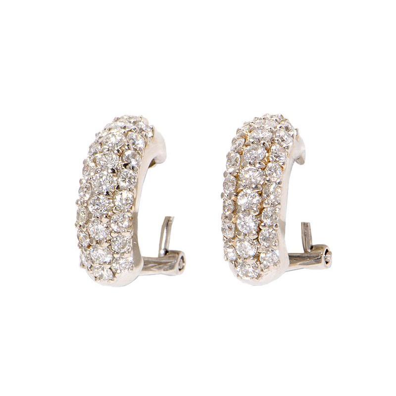 両耳合計0.94ct天然ダイヤピアス Pt900 新品仕上げ済 プラチナ パヴェ  