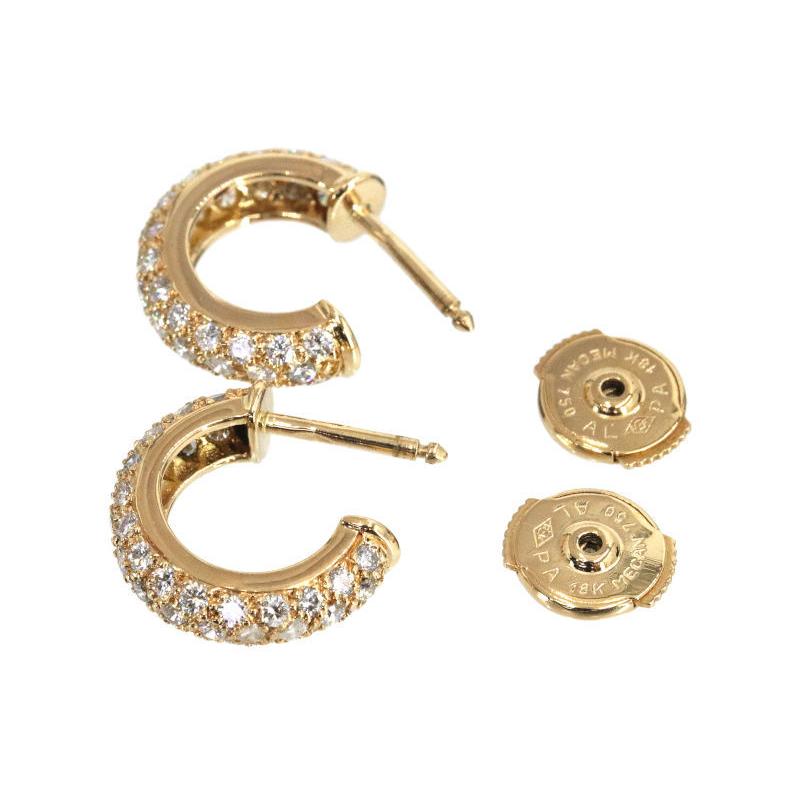 カルティエ ミミスター ダイヤモンドピアス K18YG 新品仕上げ済 両耳用  