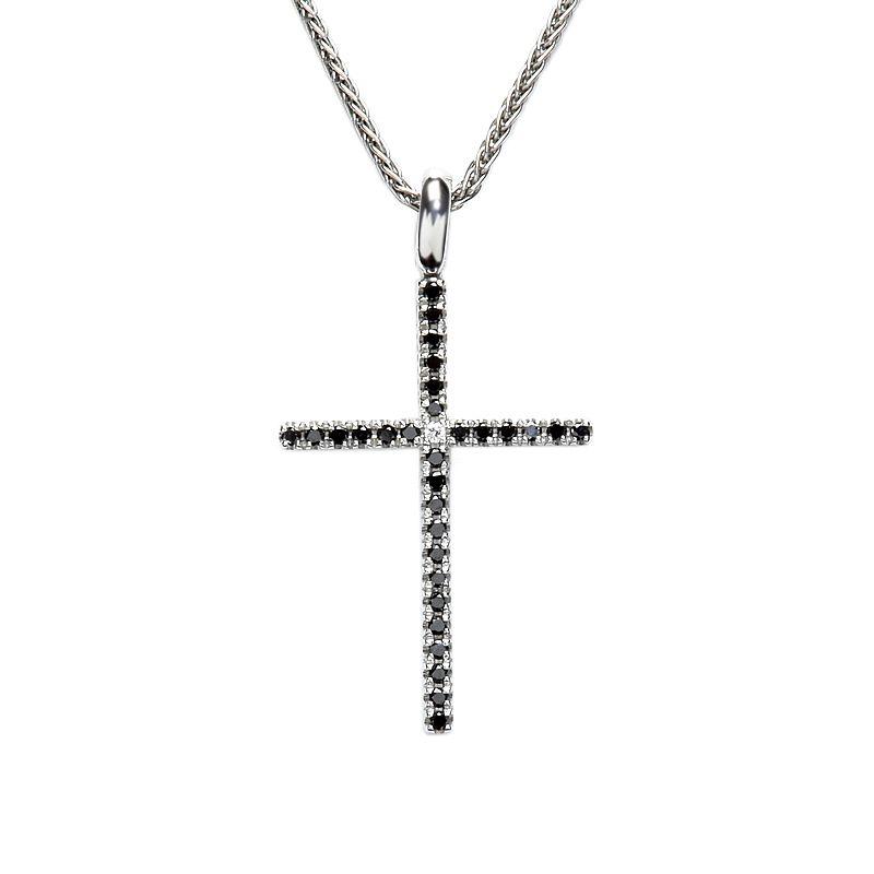 DAMIANI ダミアーニ ミステリークロスダイヤネックレス K18WG ブラック 