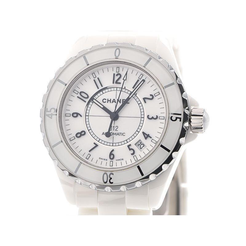 3年保証 送料無料 シャネル メンズ J12 自動巻き C 3年保証 H0970 新品仕上済 ホワイトセラミック メンズ腕時計 送料無料 自動巻き コレクションシバ C 中古 腕時計 販売お買い得