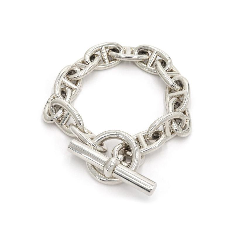 在庫あり】 新品 HERMES エルメス シェーヌダンクルTGM ブレスレット H101995B 13コマ SV925 シルバー ユニセックス 送料無料 ひょい様専用HERMES エルメス シェーヌダンクル GM 13 ブレスレット
