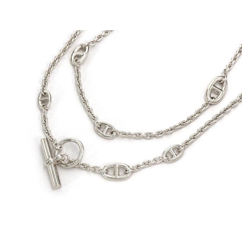 HERMES エルメス ファランドール ロング ネックレス SV925 シルバー  