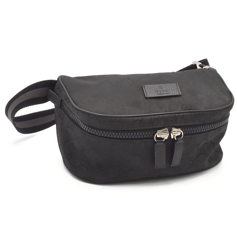 グッチ ベルトバッグ 509643 GGナイロン レザー ボディバッグ ウエスト  