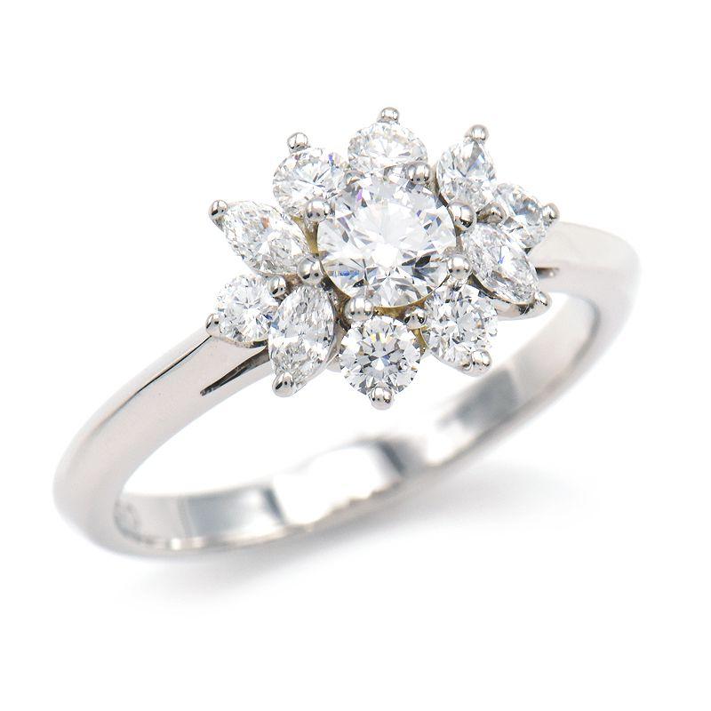TIFFANY&Co. ティファニー ダイヤリング 13号 Pt950 新品仕上済 TIFFANY&Co. ティファニー ダイヤリング 13号 Pt950 新品仕上済