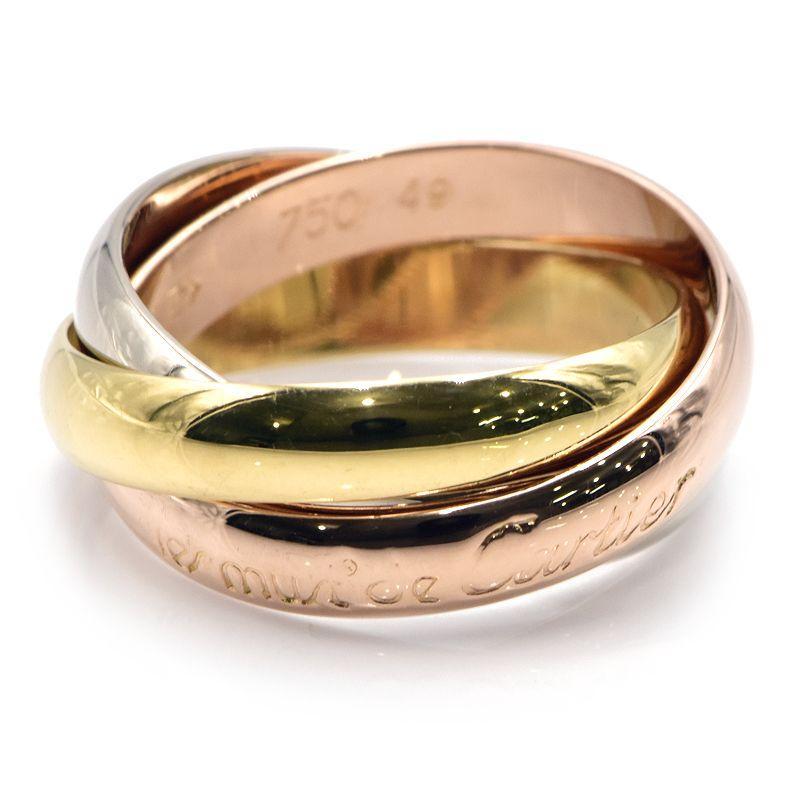 週末限定価格【Cartier】トリニティリング 49(9号) Cartier トリニティリング49 9号