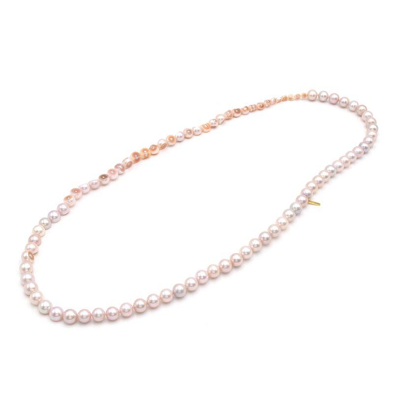 TASAKI タサキ 最大約12mmパールスライスドネックレス K18YG TASAKI タサキ 最大約12mmパールスライスドネックレス K18YG
