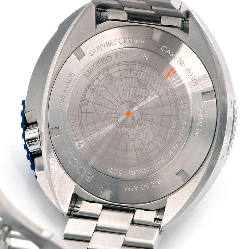 エドックス メンズ ハイドロサブオートマティックリミテッド 80301-3NBU-NBU ダイバーズウォッチ 自動巻き 腕時計 中古 送料無料｜collectionshiba｜04