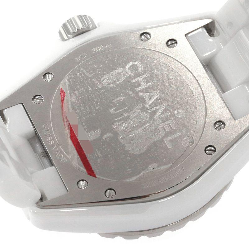 [3年保証] シャネル メンズ J12 キャリバー12.1 H5705 ホワイトセラミック 白文字盤 ダイヤインデックス 自動巻き 腕時計 中古 送料無料｜collectionshiba｜04